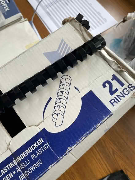 Photo of free Ring binders and binding machine (BR6) #1