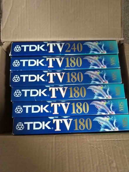 Photo of free 6 new blank VHS tapes (Sonning Common RG4) #1