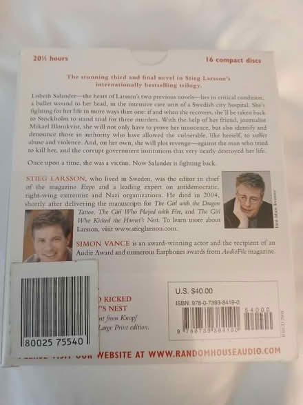 Photo of free Audio book (Cheverly, MD) #2