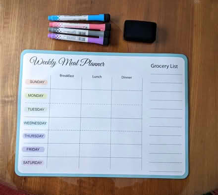 Photo of free Magnetic meal planner (Groton) #1