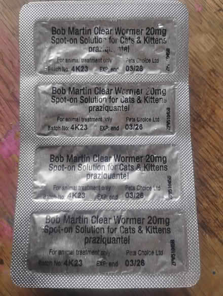 Photo of free Spot on wormer for cats+kittens (Crowhurst road TN38) #2