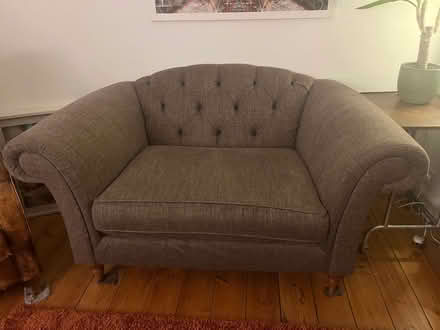 Photo of free 1-2 seater sofa in Brown/ purple (Whitton TW2) #1