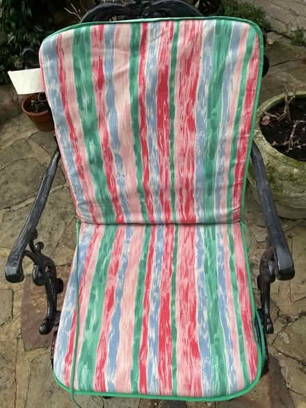 Photo of free 6 garden seat cushions (Putney SW15) #1