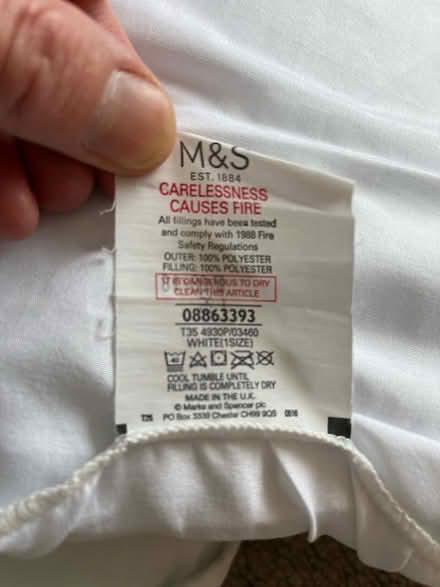 Photo of free Two foam pillows (Upper Weston) #2