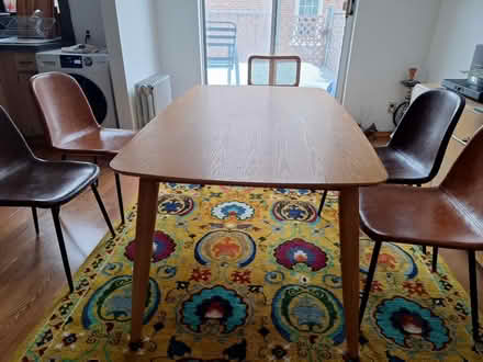 Photo of free Solid Oak dining table. Needs love (Sunnyside) #1