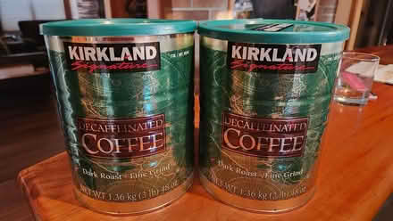 Photo of free 2 empty coffee tins (South Hill, Bham (near WWU)) #1