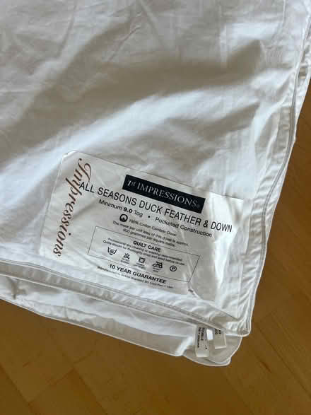 Photo of free Duck Feather & Down Duvet (Cardiff) #2