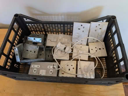 Photo of free Box of electric sockets and switches (West Farleigh ME15) #1