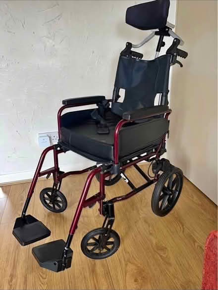 Photo of Wheelchair with headrest (Whitemans Green RH17) #1