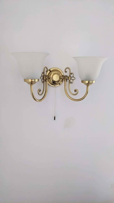 Photo of free Wall lights with frosted glass shades (10) (Lansdown GL50) #1