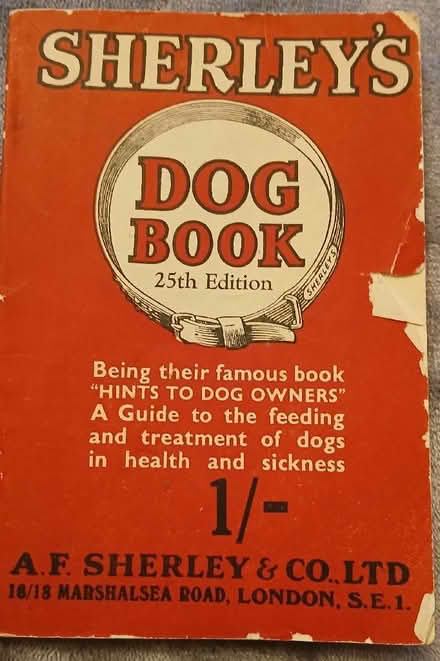 Photo of free Vintage 1951edition Sherley's Dog Book 25th edition feeding (South Croydon CR2) #1