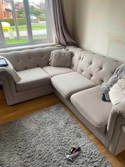 Photo of free Grey L shaped sofa (Oswestry SY11) #2