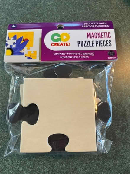 Photo of free 9 magnetic-backed puzzle pieces (Springfield, Delco) #1
