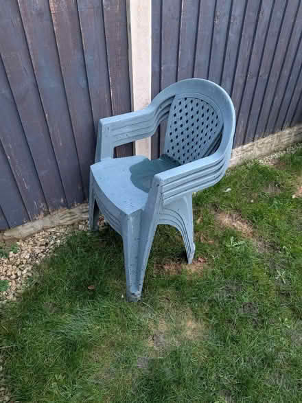 Photo of free 4x Plastic Garden Chairs (Kiveton Park, S26) #1