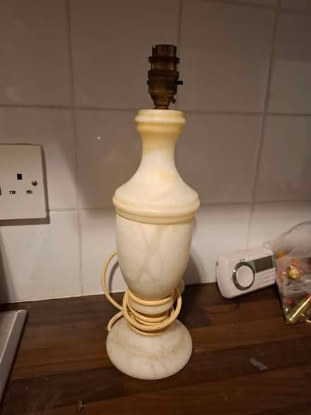 Photo of free Vintage marble lamp (BR3 Beckenham Rd tram stop) #1