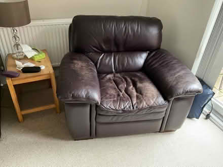 Photo of free Brown Leather Armchair (Thorley CM23) #1