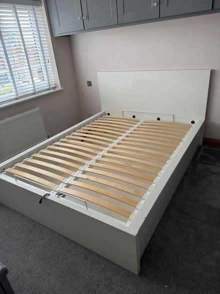Photo of free King size ottoman bed frame (Rayleigh SS6) #1