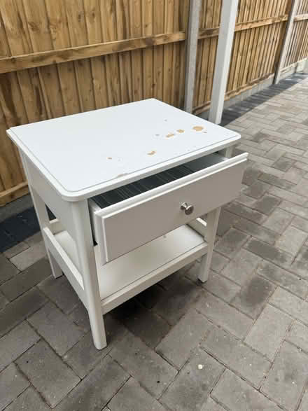 Photo of free White bedside table (Allesley Park CV5) #1
