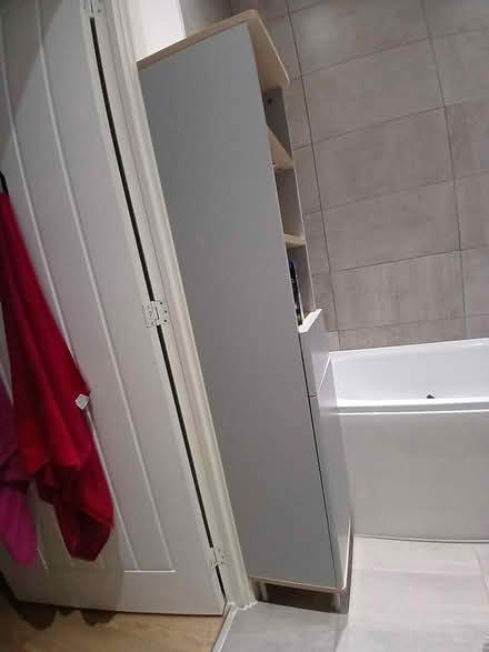 Photo of free Tallboy grey shelving/cupboard unit (E3) #3