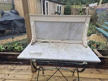 Photo of free Marble effect wash stand (Holmer Green HP15) #1