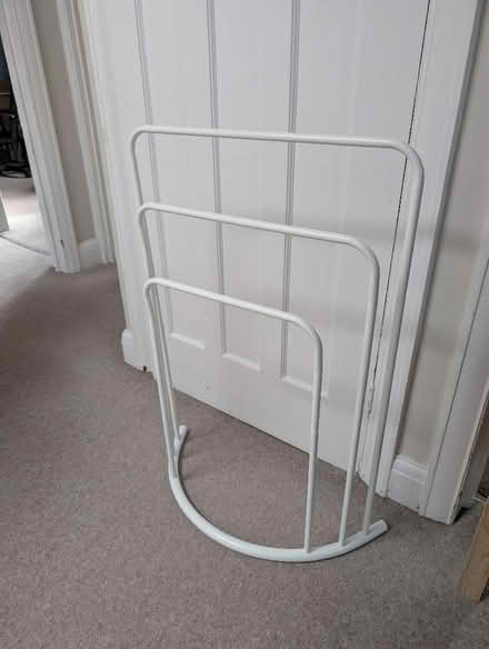 Photo of free White metal towel rail (The Cedars Estate WD3) #1