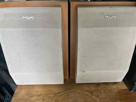 Photo of free Bookshelf speakers (Duveneck-St. Francis) #1