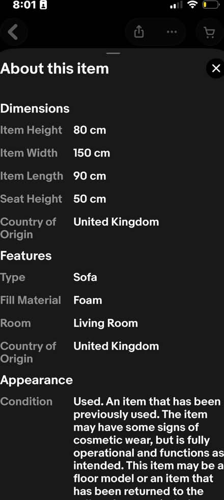 Photo of free 1-2 seater sofa in Brown/ purple (Whitton TW2) #2