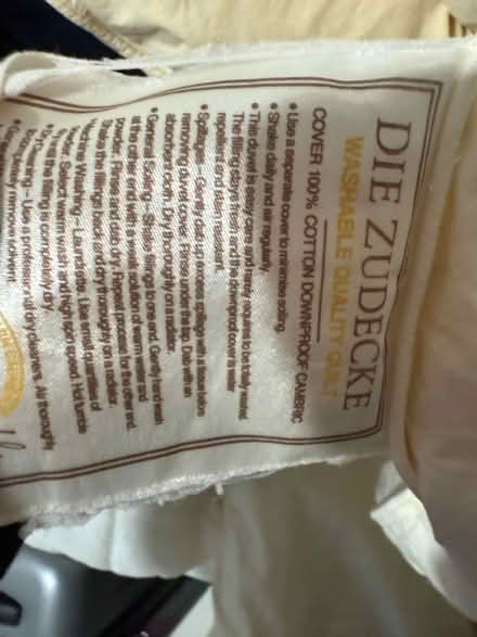 Photo of free King size goose duvet (Faygate) #2