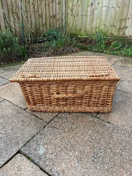 Photo of free Wicker hamper / toy besket (Hertford SG13) #1
