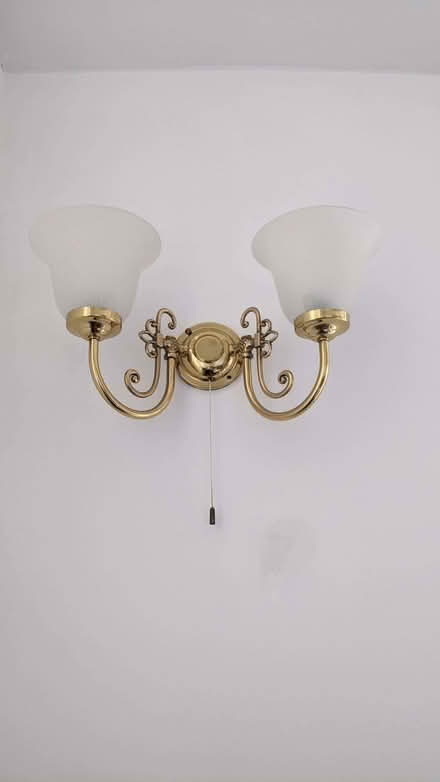 Photo of free Wall lights with frosted glass shades (10) (Lansdown GL50) #3