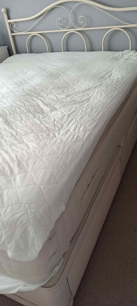 Photo of free Relyon Kingsize Pillow top Memory Foam Divan set with storag (Lancing BN15) #1