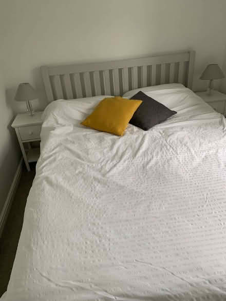 Photo of free sofa,king size bed +emma mattress, wicker chest of drawers (St. Agnes TR5) #3