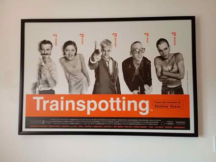 Photo of free Copy of "Trainspotting"film poster (Woolstrop GL2) #1