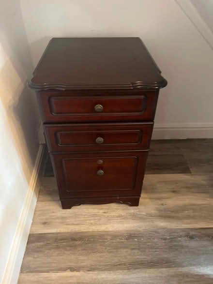 Photo of free Mahogany drawer unit (Little Lever BL3) #2