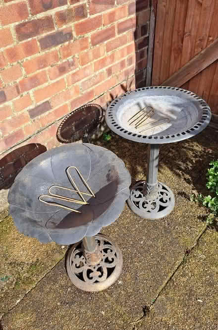 Photo of free Plastic bird baths (Harefield SO19) #1