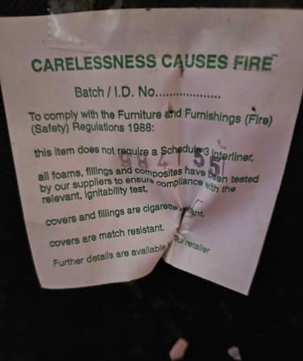 Photo of free Leather 3 Seater Sofa (Bishops Cleeve) #1