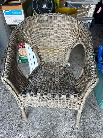 Photo of free Wicket chair (Fairfield Park) #1