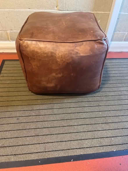 Photo of free Brown footstool (Fairfield Park) #1