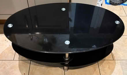 Photo of free Black glass coffee table (Ripley DE5) #1