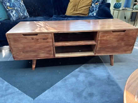 Photo of free Tv console solid wood 4yrs old (Weston) #2