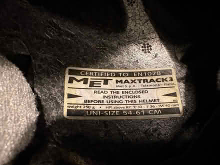 Photo of free Adult bike helmet (Musselburgh EH21) #2