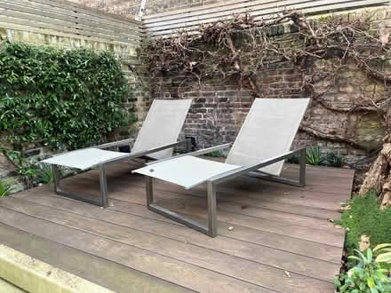 Photo of free 2 loungers and a garden table with 8 chairs (High St Ken W8) #2