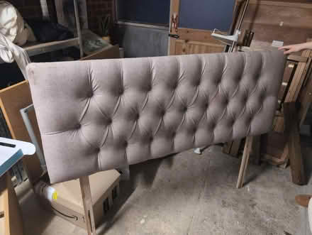 Photo of free Grey headboard kingsize (Marcham OX13) #1