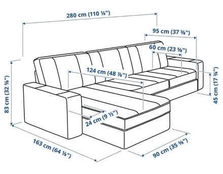 Photo of free IKEA Corner Sofa Grey (New Malden KT3) #2
