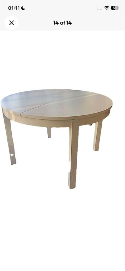 Photo of free IKEA extendable 4-6 dining table (New Malden KT3) #3