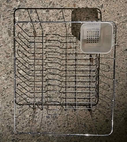 Photo of free Metal dish rack with utensil holder (Valencia Avenue, Sunnyvale) #3