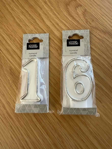 Photo of free Birthday candles - numbers 1 and 6 (Lower Earley RG6) #1