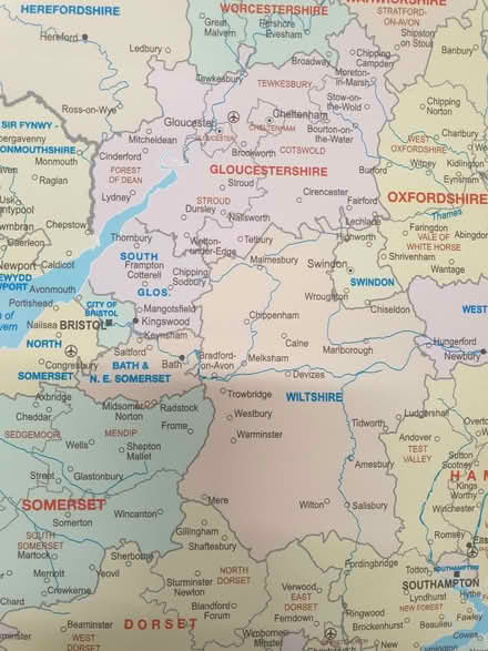 Photo of free Large wall map of the United Kingdom (Old Road OX3) #3