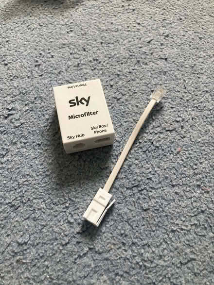 Photo of free Sky microfilter, phone/modem adaptor and cable (Marlow Bottom SL7) #1