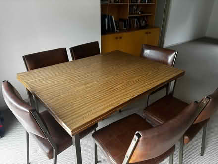 Photo of free Kitchen table and 6vinyl chairs (Balwyn) #1